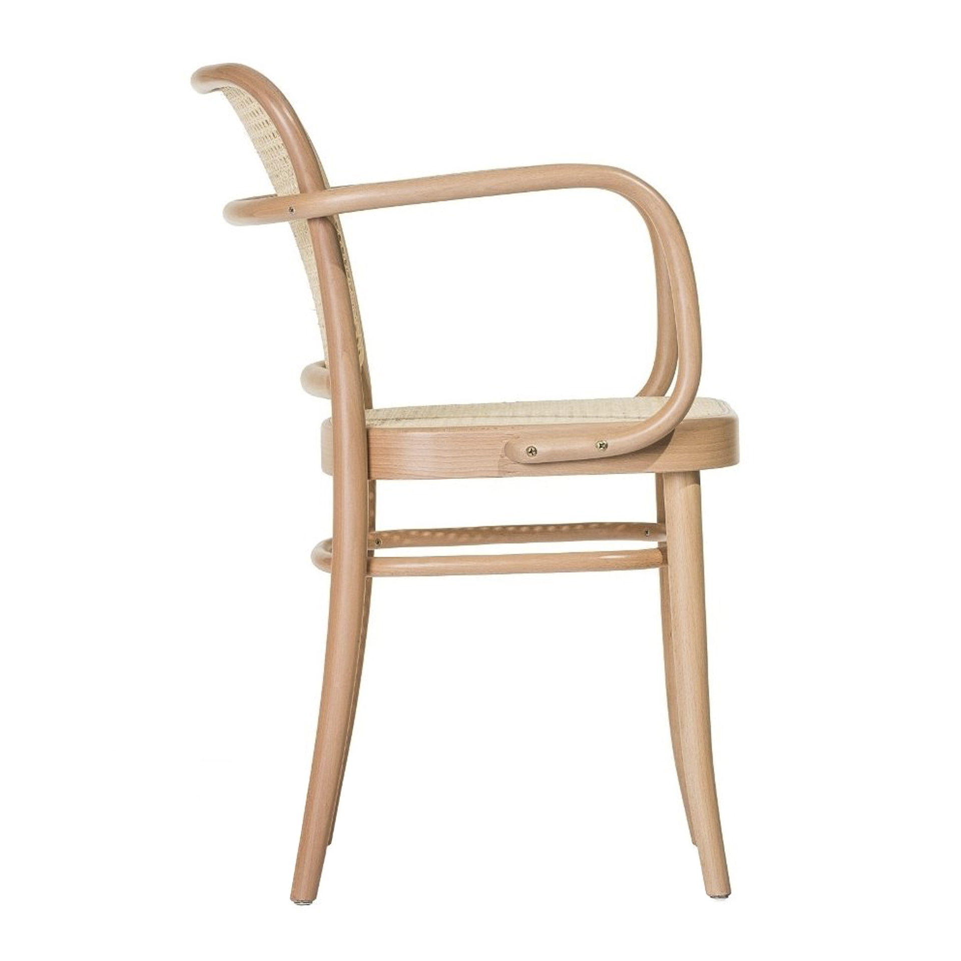 Viennese caned chair with armrests B-811 Ton