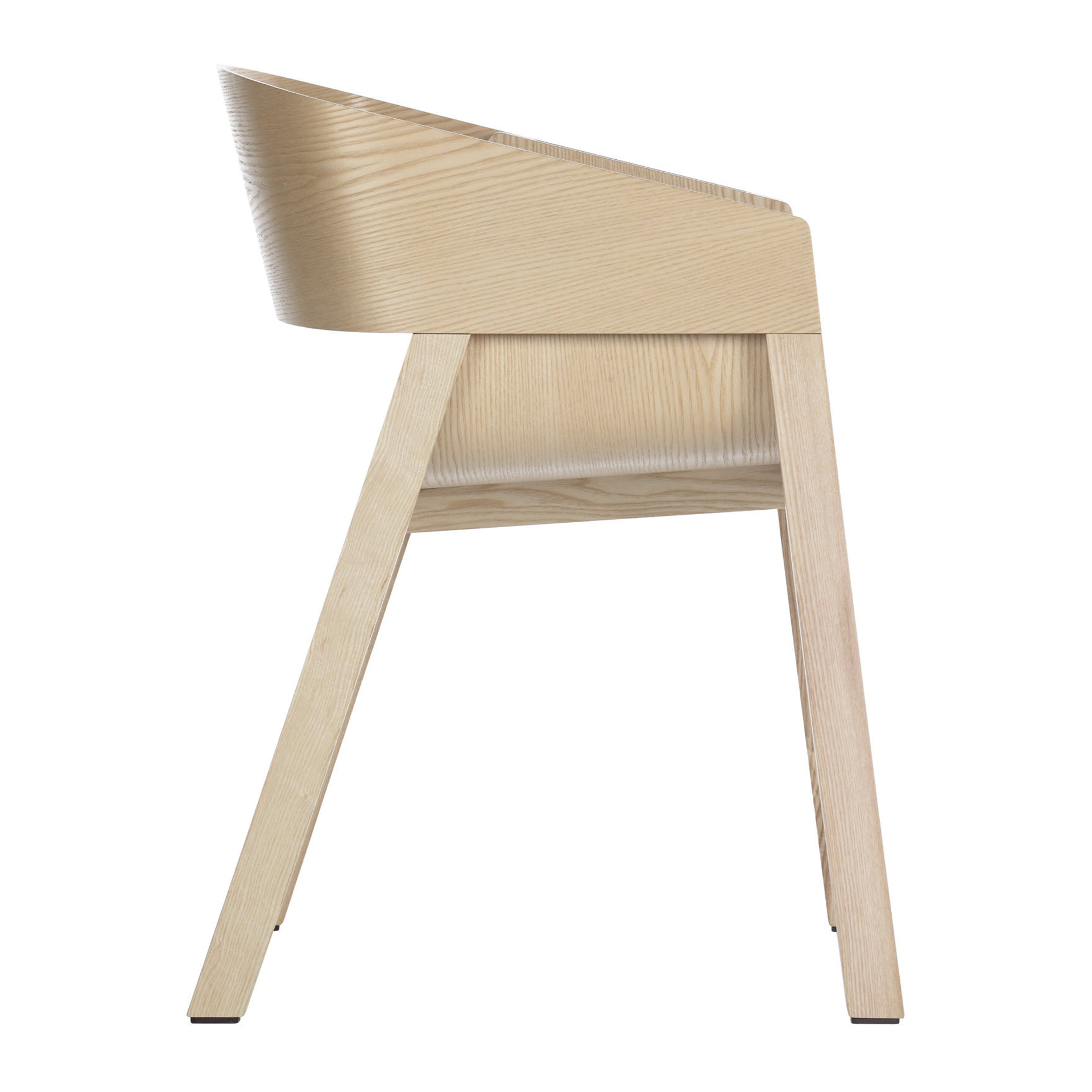 Cafe beech chair with solid or upholstered seat B-321 Merano