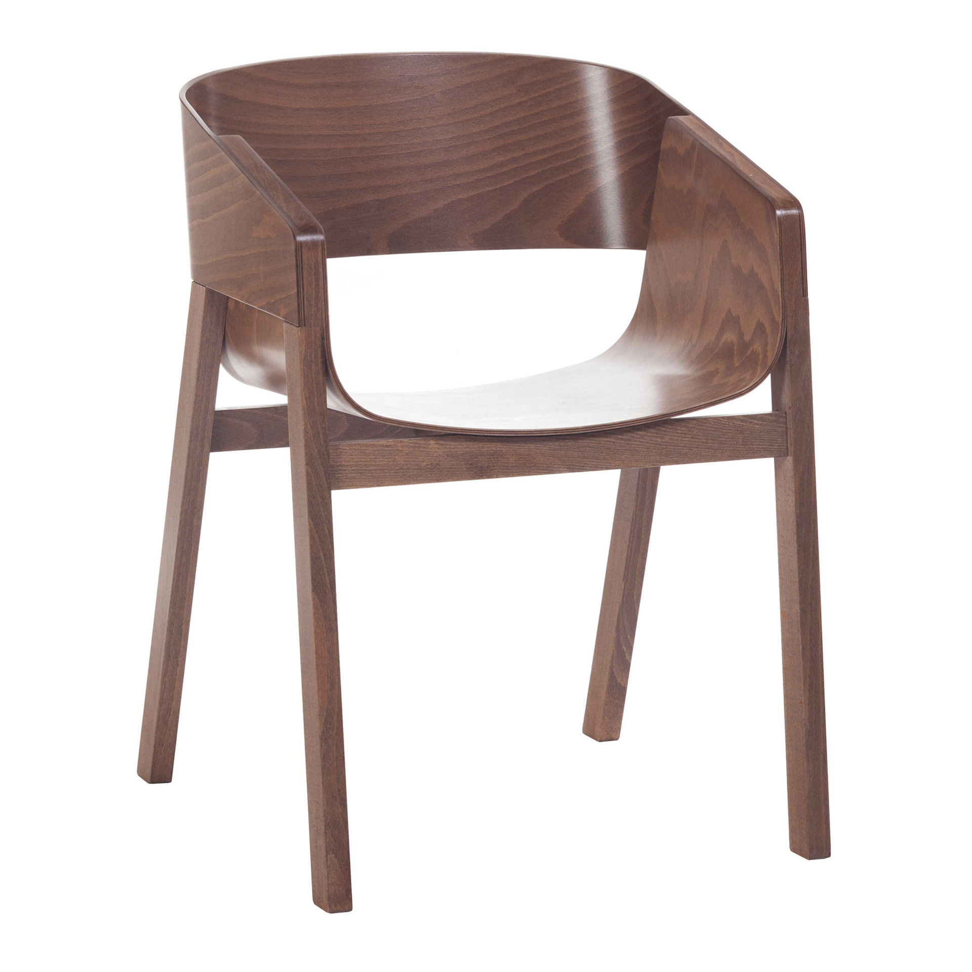 Cafe beech chair with solid or upholstered seat B-321 Merano