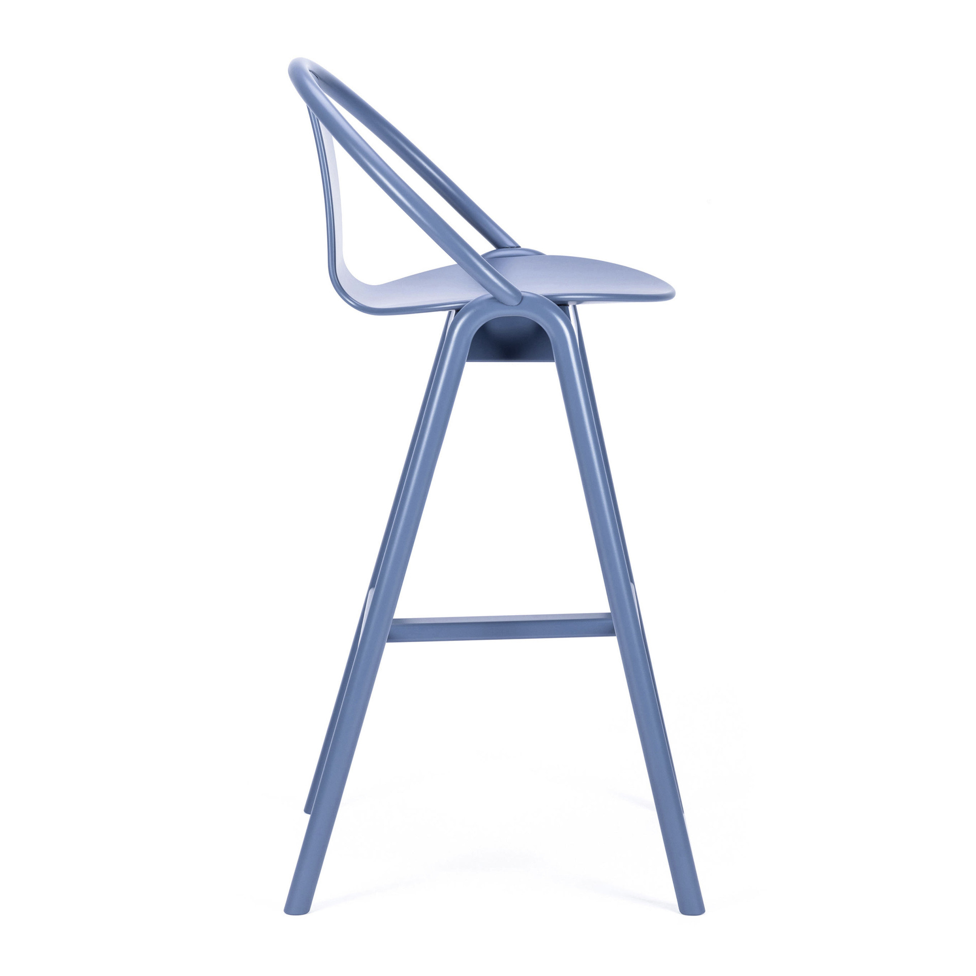 Scandinavian solid beech high stool H-311 Again