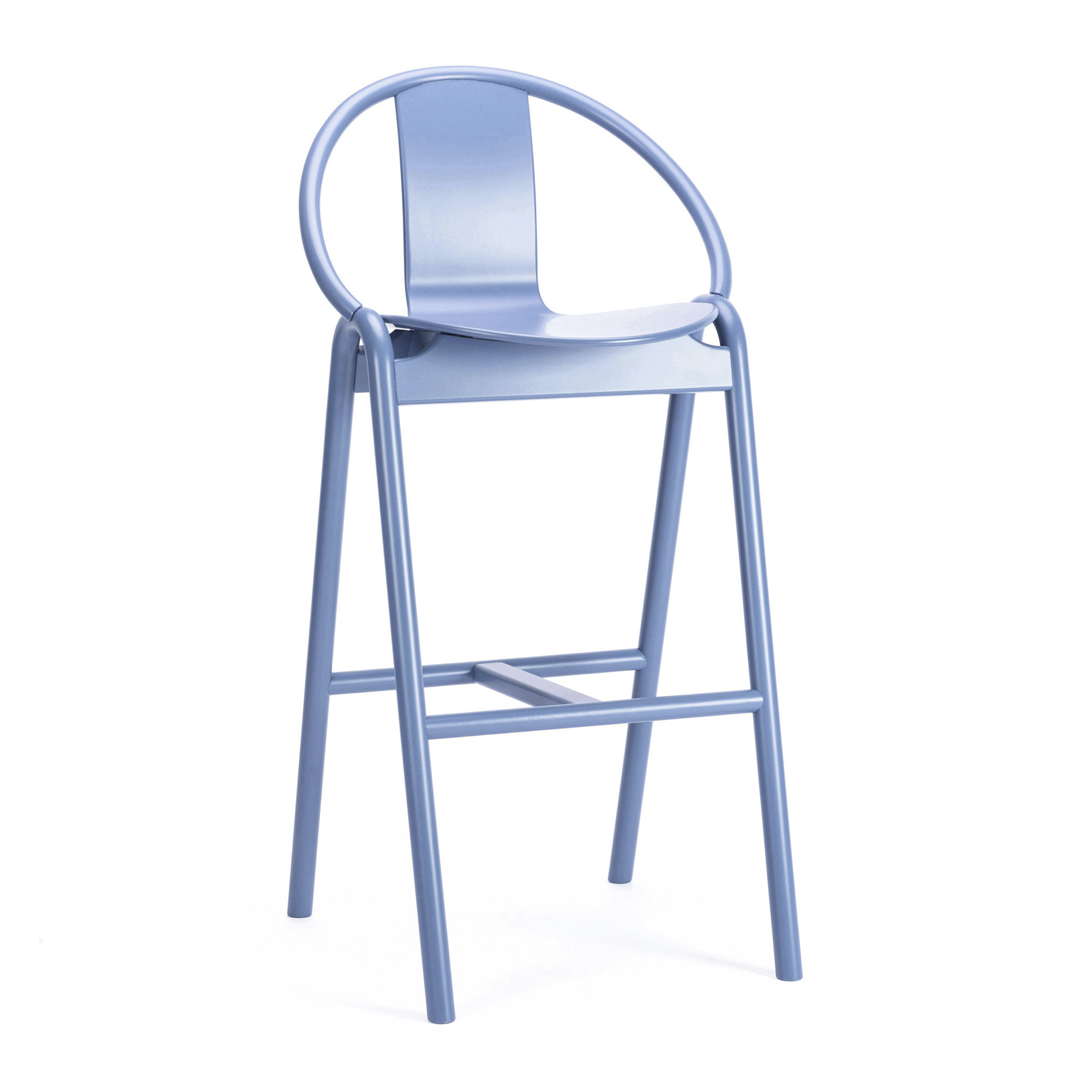 Scandinavian solid beech high stool H-311 Again