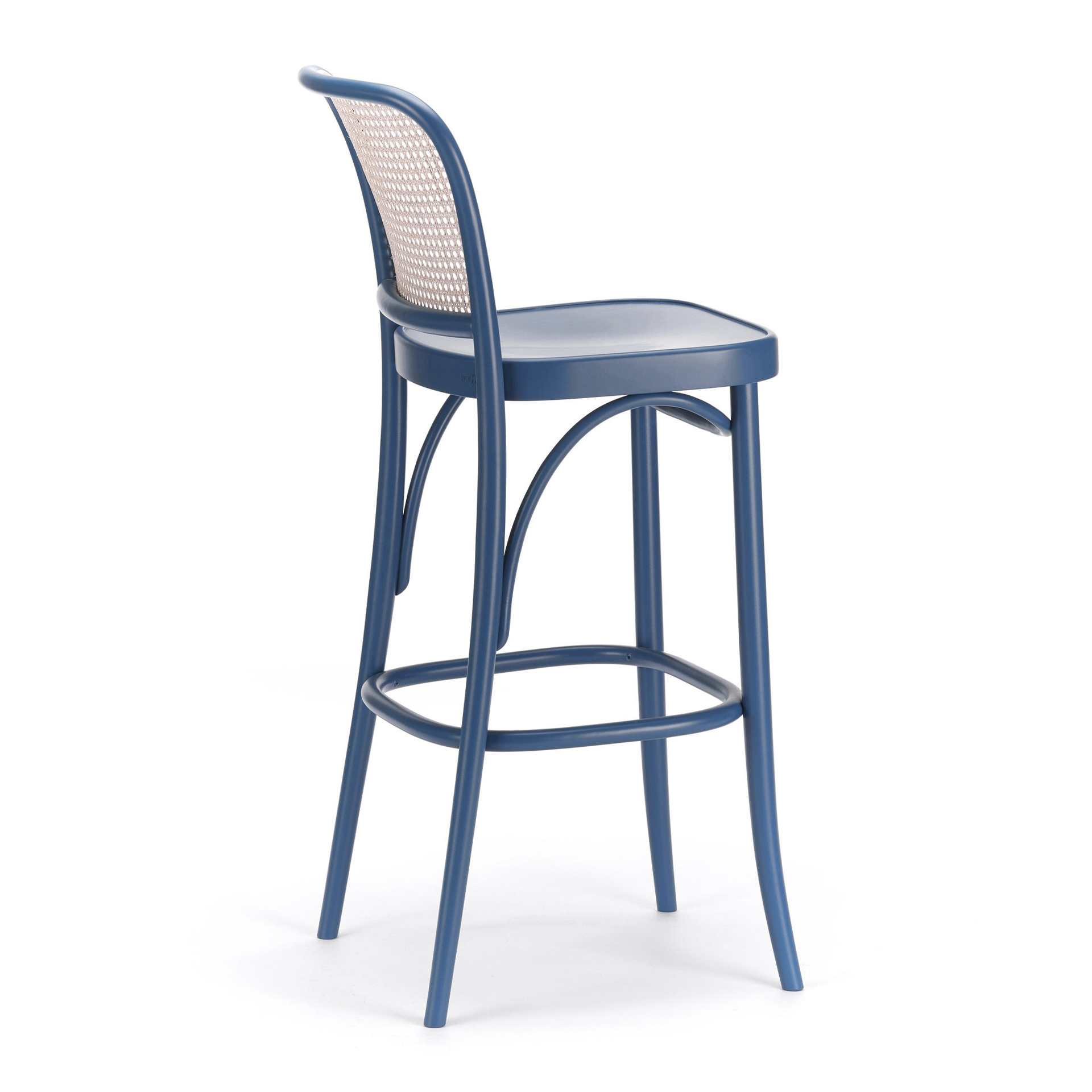 Cane back bar stool with solid, upholstered or caned seat H-811 Ton