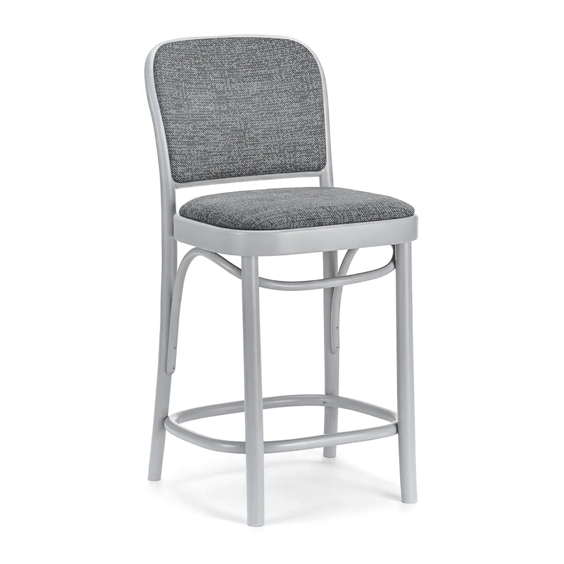 Upholstered Vienna wooden bar stool