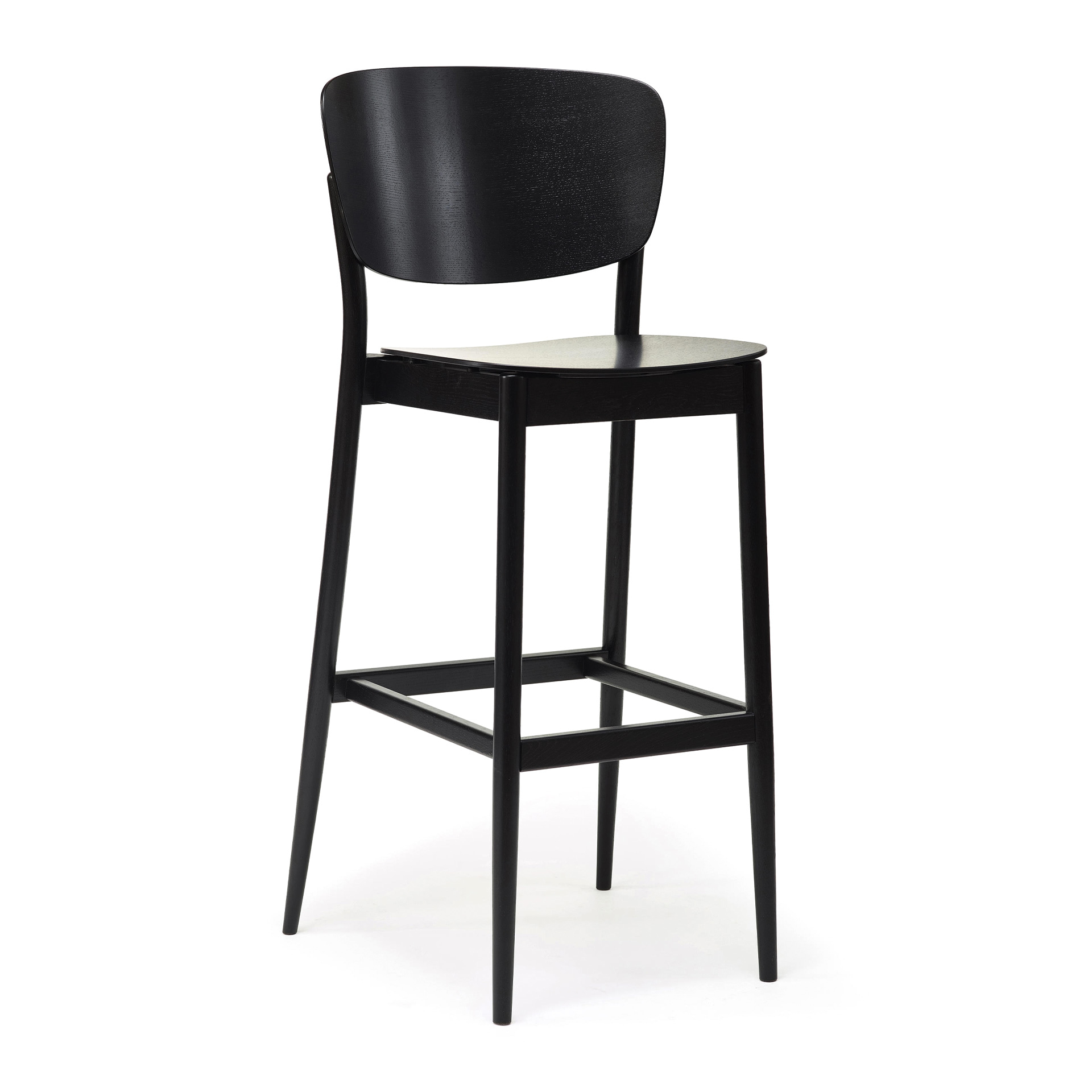Wooden high stool