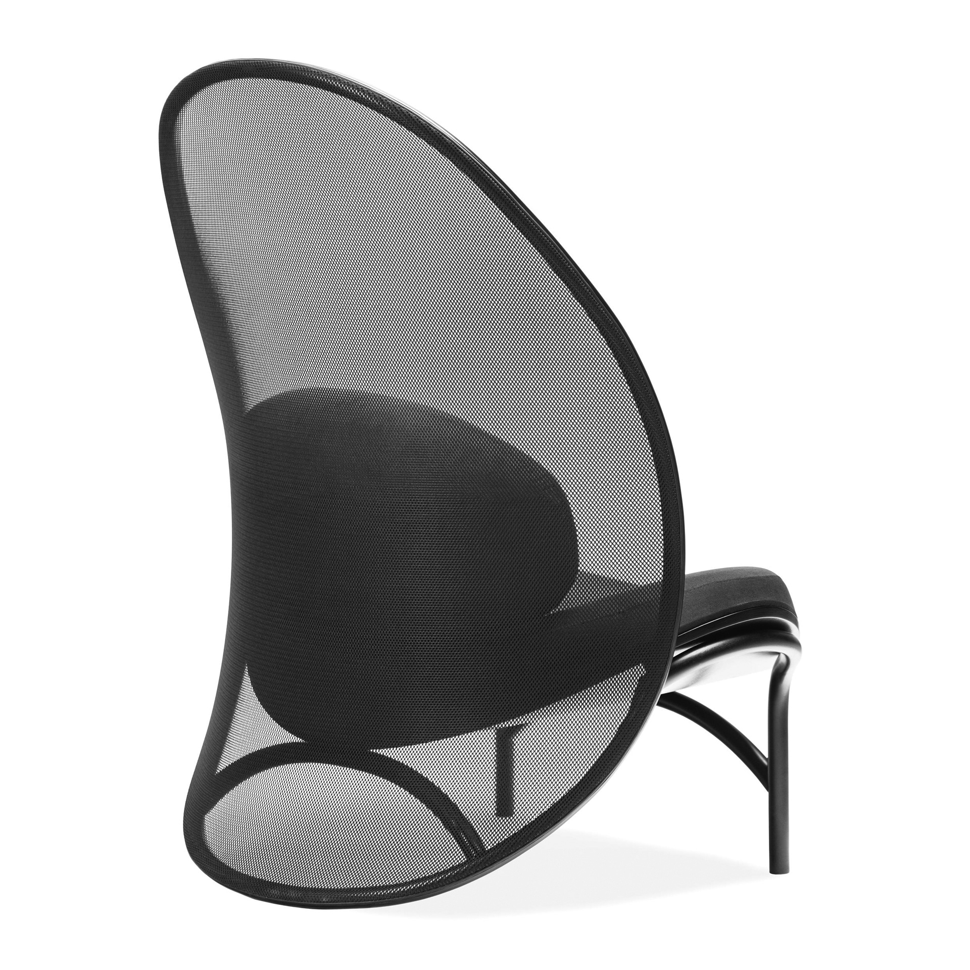 Restaurant upholstered lounge chair with wooden legs M-Chips